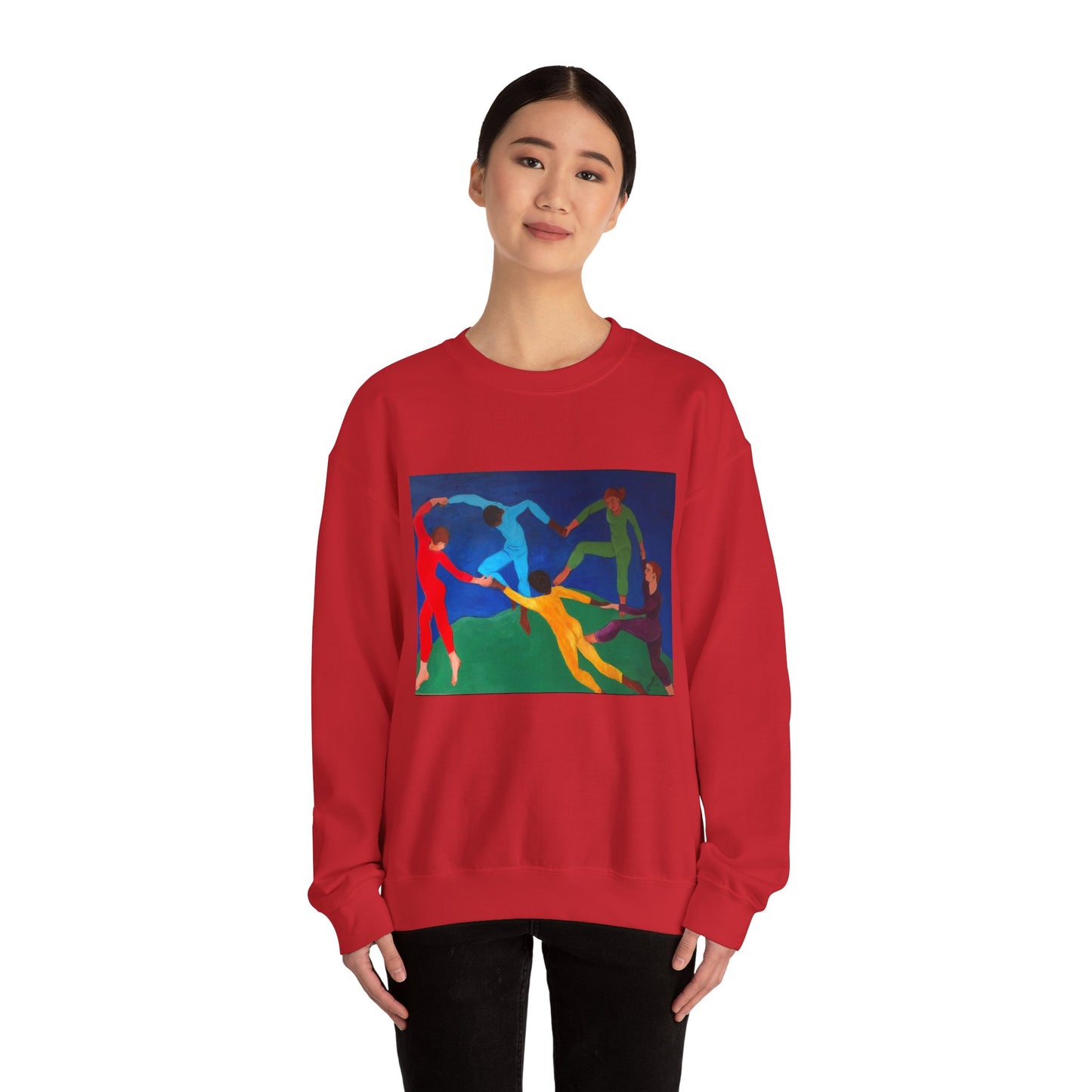 Colorful Artistic Crewneck Sweatshirt for Creative Spirits