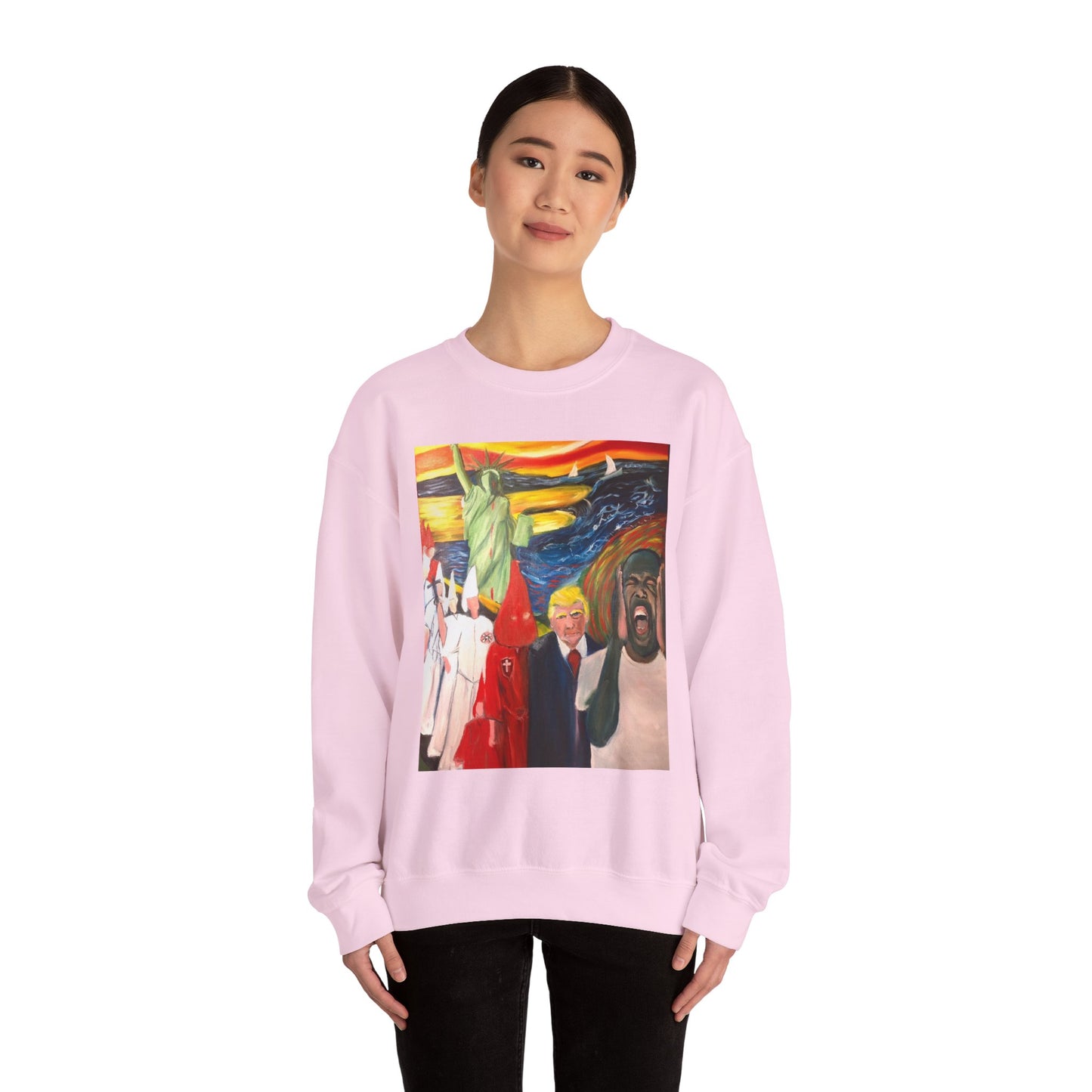 Political Statement Sweatshirt - American Scream Artwork
