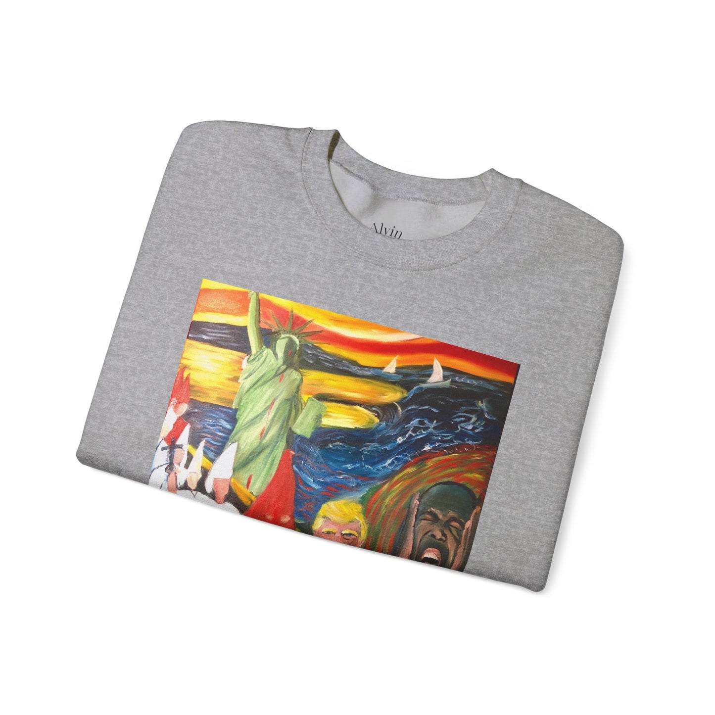 Political Statement Sweatshirt - American Scream Artwork