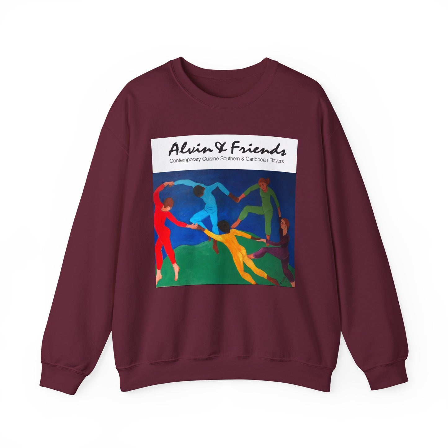 Alvin & Friends Art Crewneck Sweatshirt - Vibrant Unisex Heavy Blend