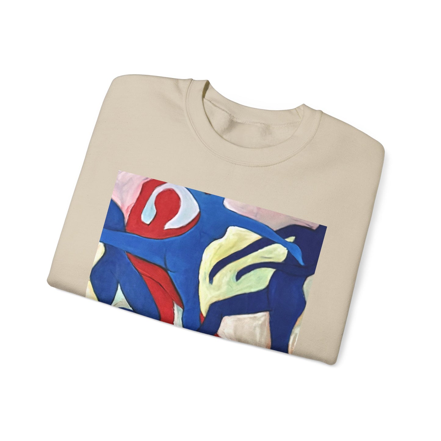 Dancer Art Crewneck Sweatshirt - Vibrant Abstract Painting by Alvin Clayton