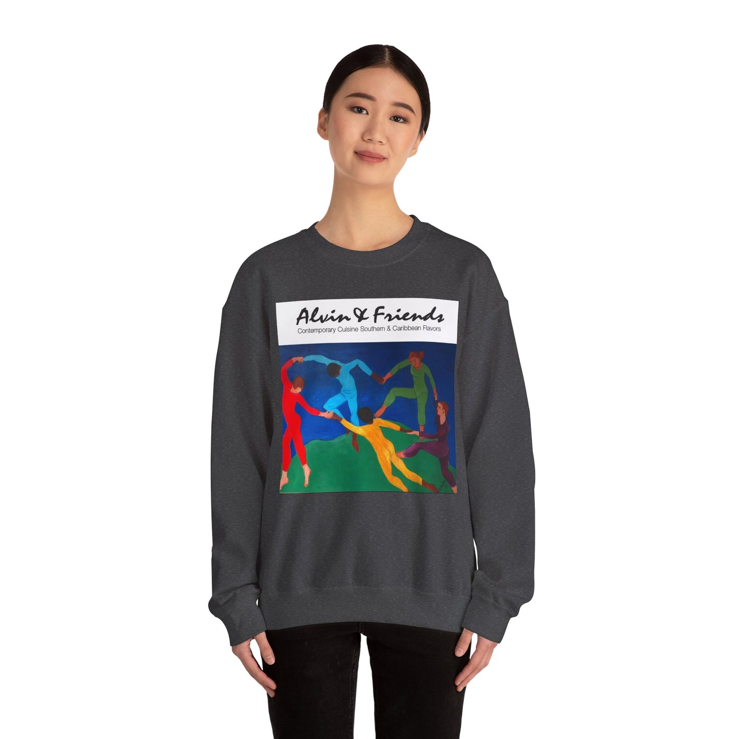 Alvin & Friends Art Crewneck Sweatshirt - Vibrant Unisex Heavy Blend