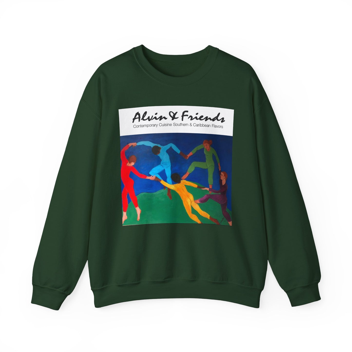 Alvin & Friends Art Crewneck Sweatshirt - Vibrant Unisex Heavy Blend