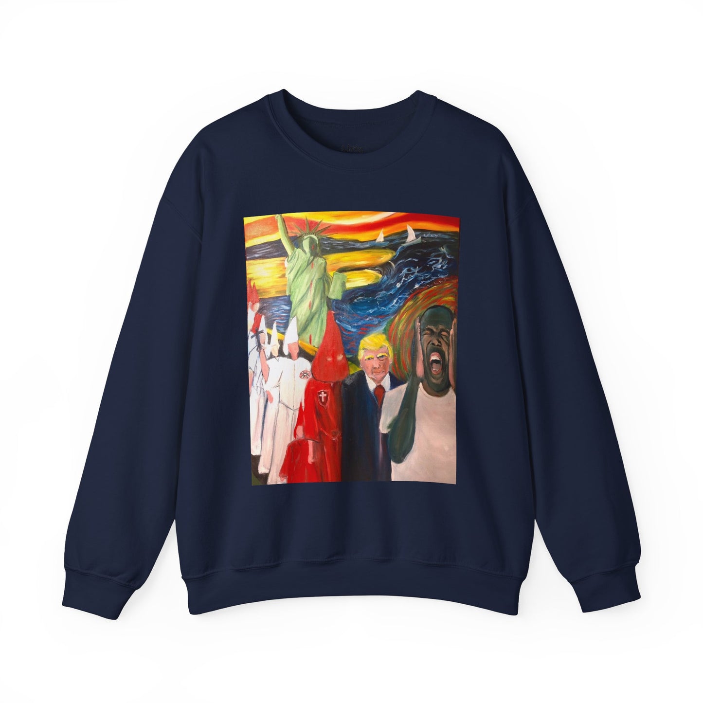 Political Statement Sweatshirt - American Scream Artwork