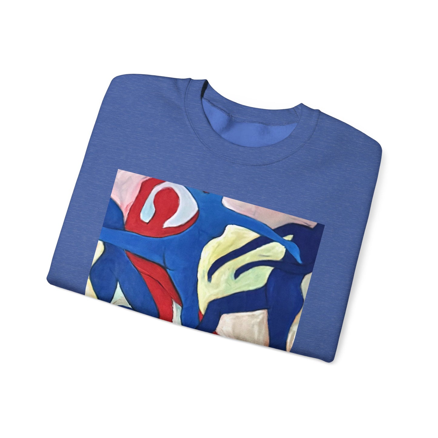 Dancer Art Crewneck Sweatshirt - Vibrant Abstract Painting by Alvin Clayton