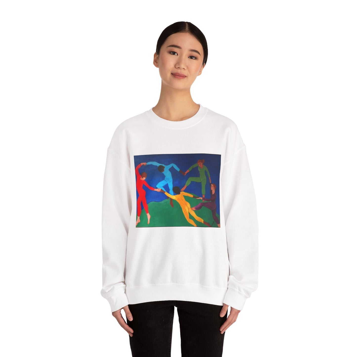 Colorful Artistic Crewneck Sweatshirt for Creative Spirits