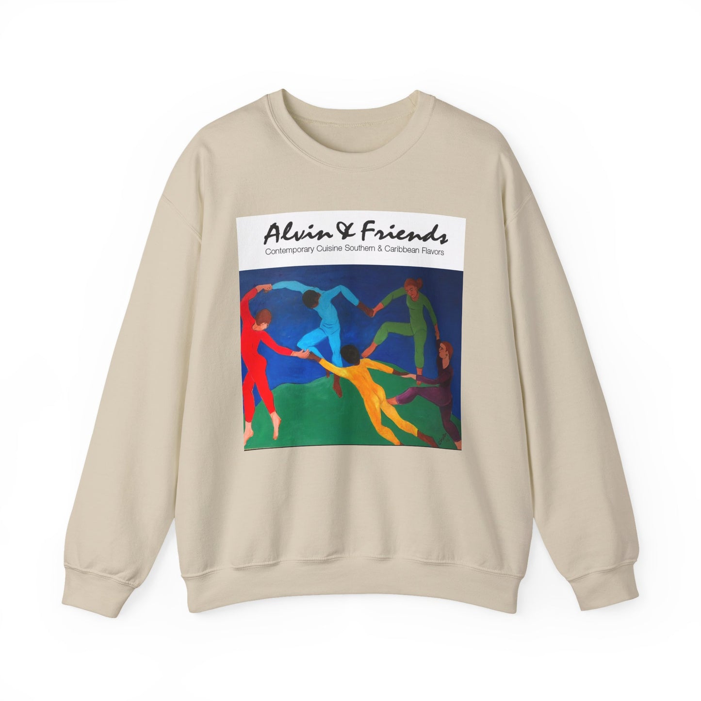 Alvin & Friends Art Crewneck Sweatshirt - Vibrant Unisex Heavy Blend