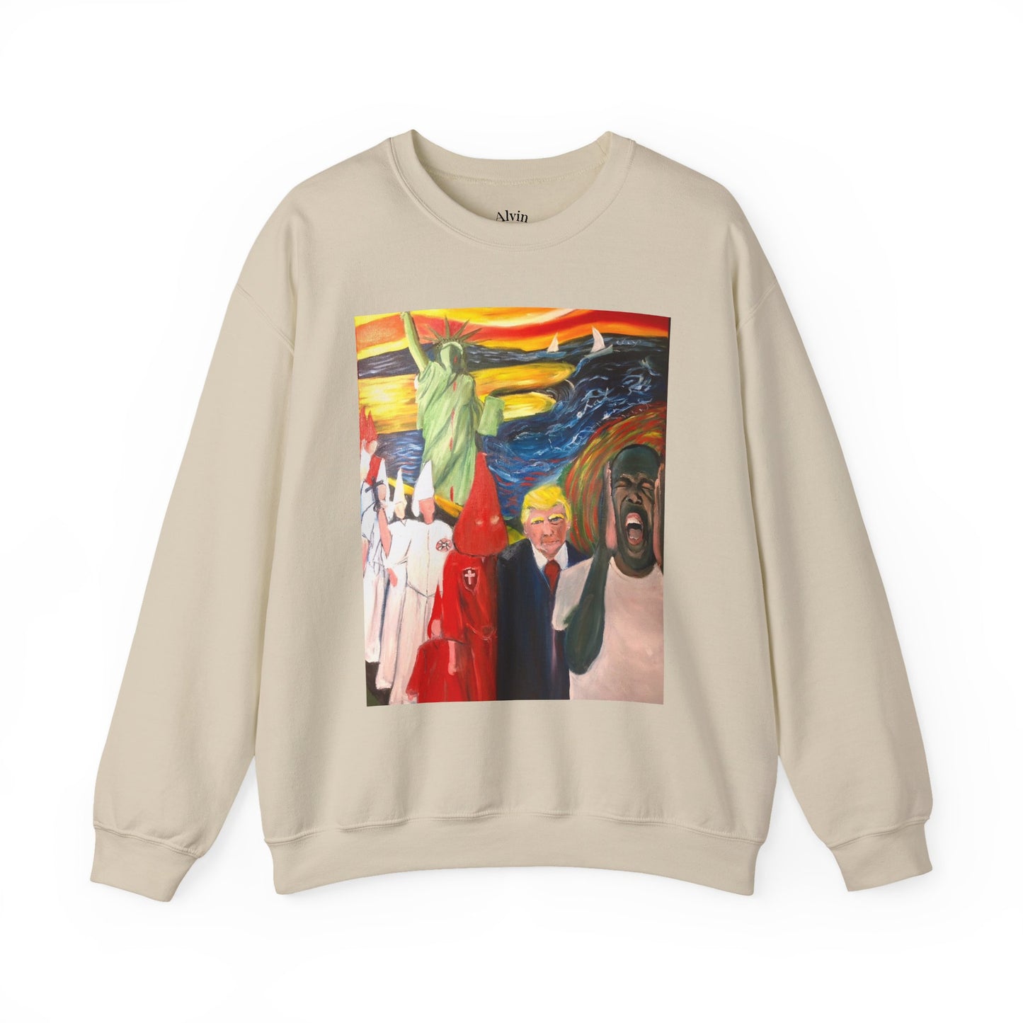 Political Statement Sweatshirt - American Scream Artwork