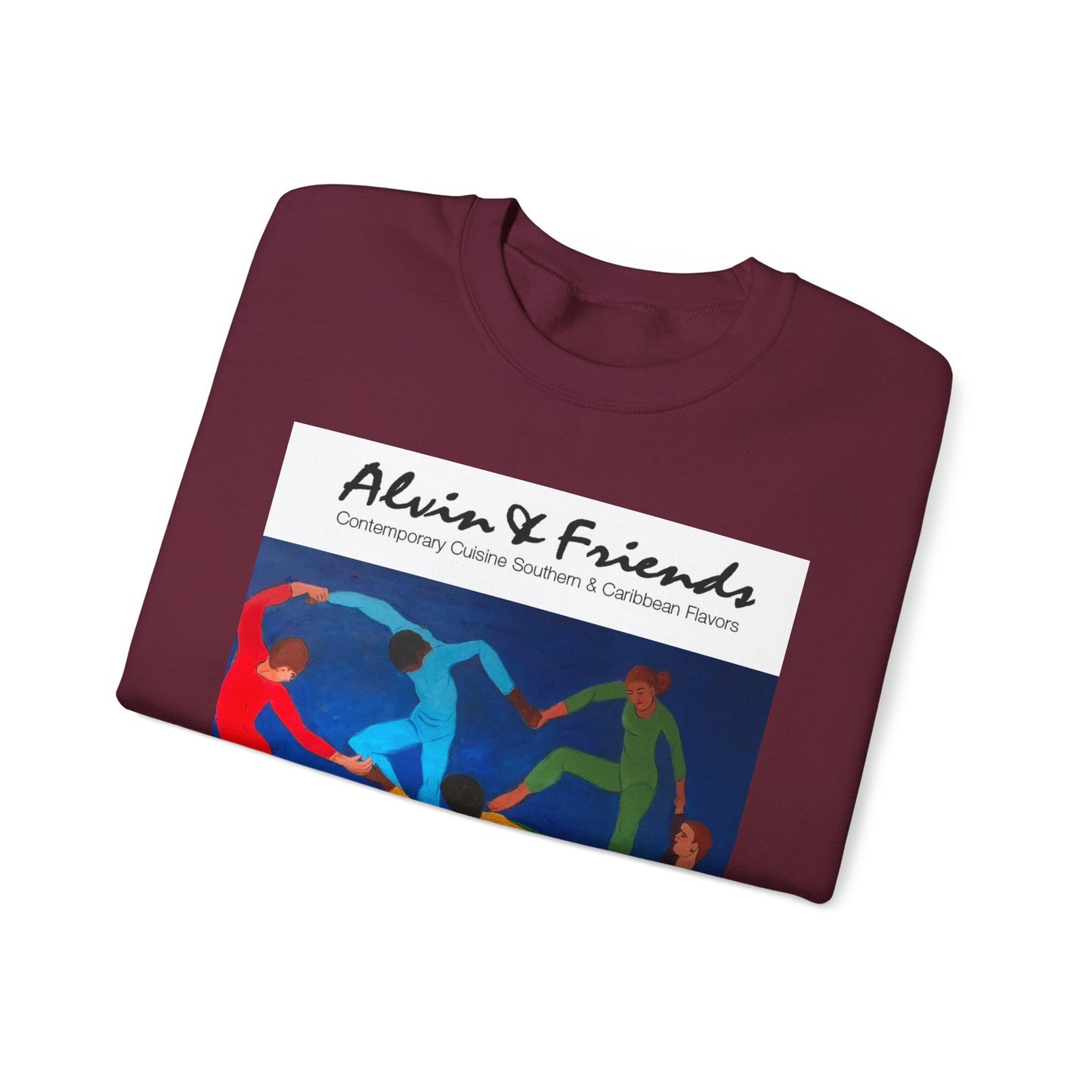 Alvin & Friends Art Crewneck Sweatshirt - Vibrant Unisex Heavy Blend