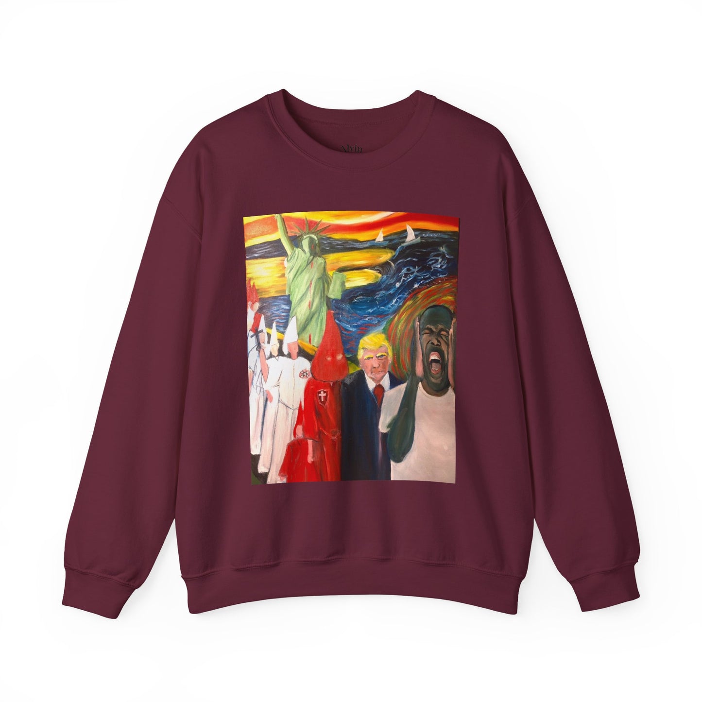 Political Statement Sweatshirt - American Scream Artwork
