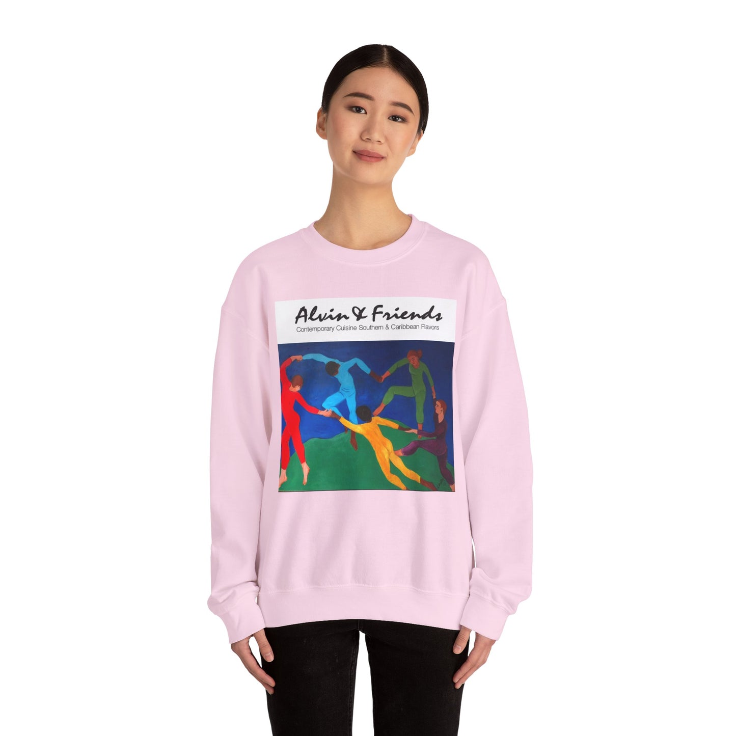 Alvin & Friends Art Crewneck Sweatshirt - Vibrant Unisex Heavy Blend