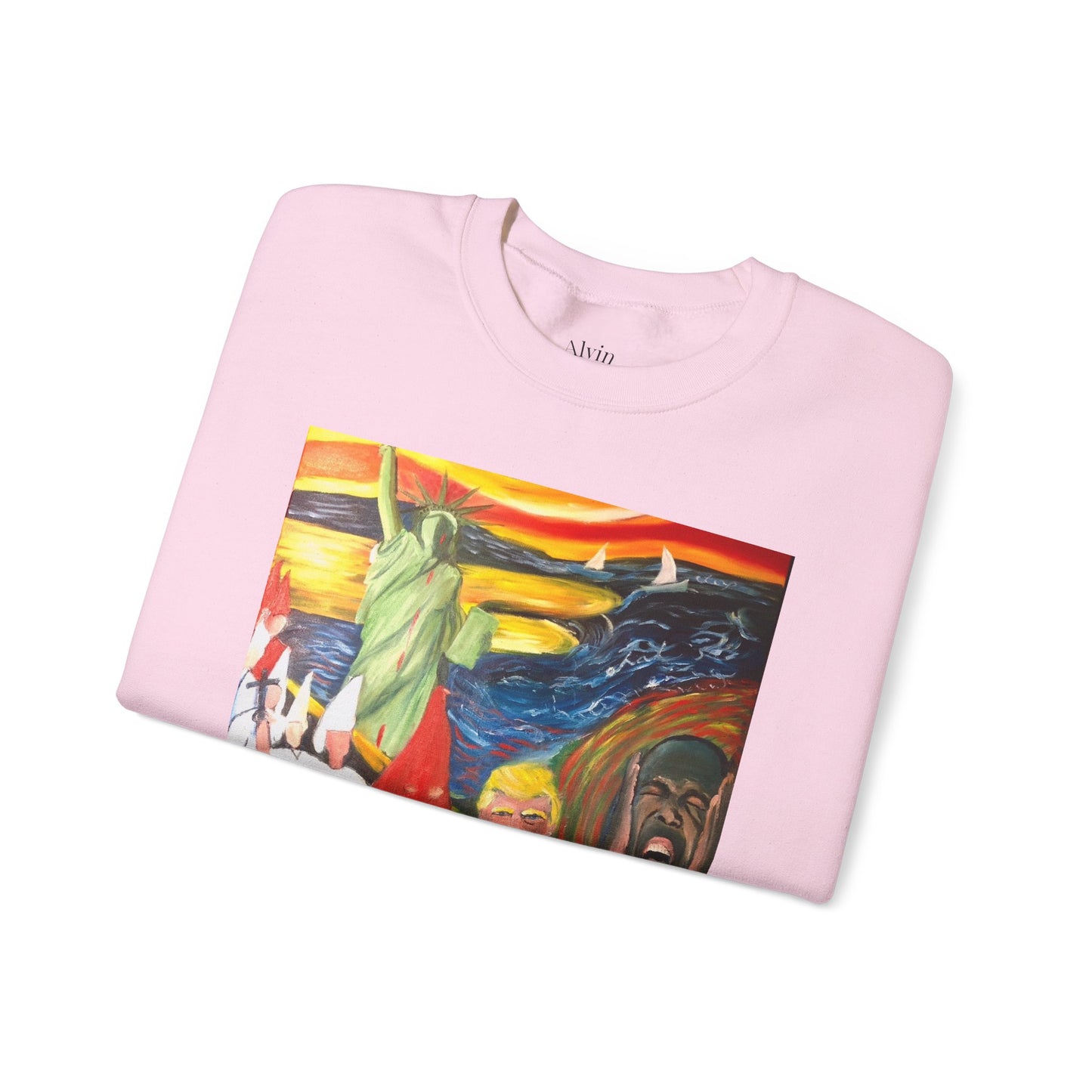 Political Statement Sweatshirt - American Scream Artwork