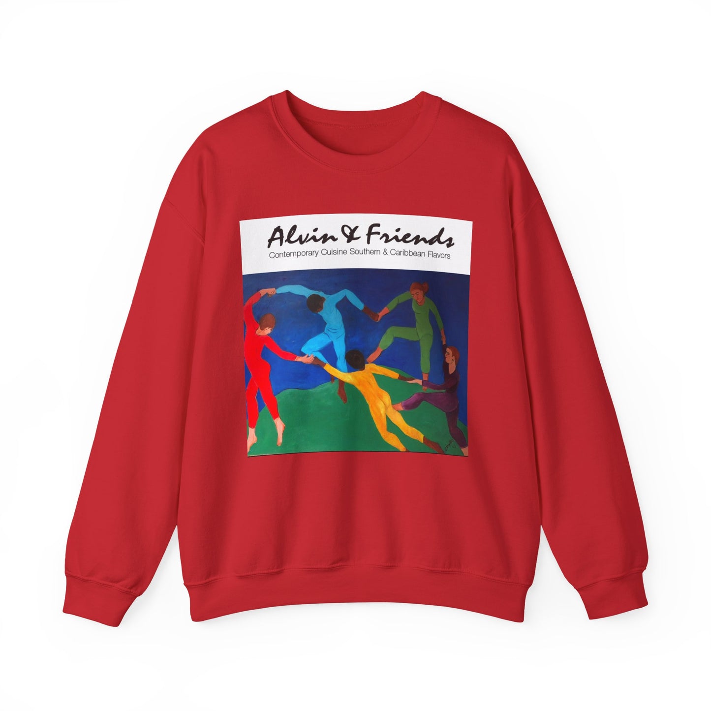 Alvin & Friends Art Crewneck Sweatshirt - Vibrant Unisex Heavy Blend