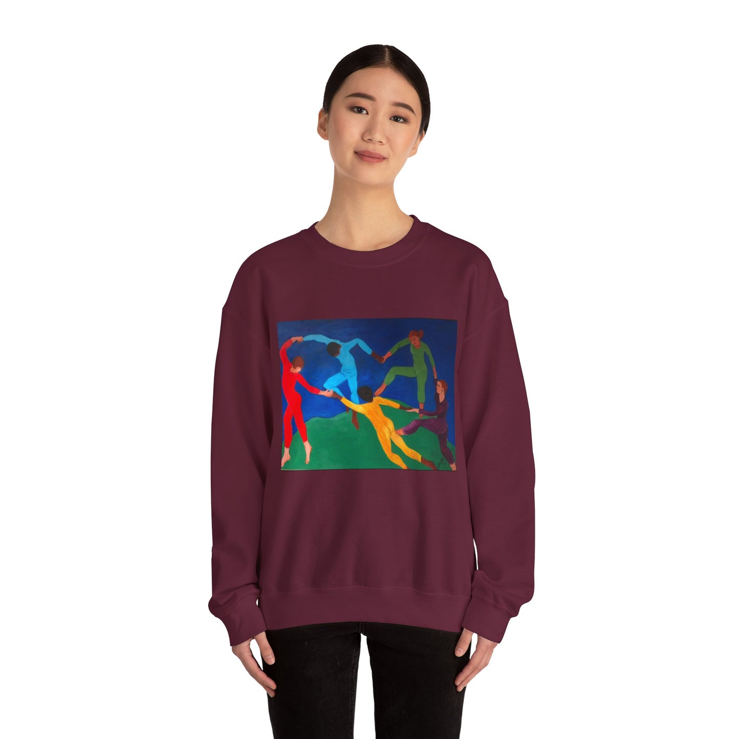 Colorful Artistic Crewneck Sweatshirt for Creative Spirits