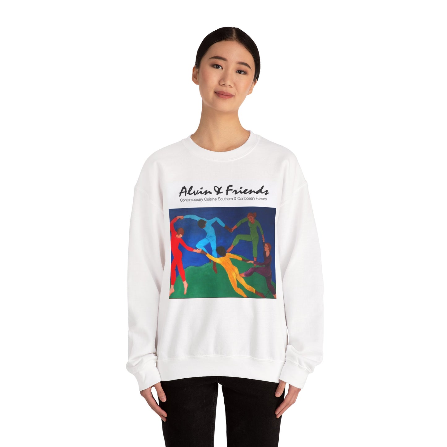 Alvin & Friends Art Crewneck Sweatshirt - Vibrant Unisex Heavy Blend