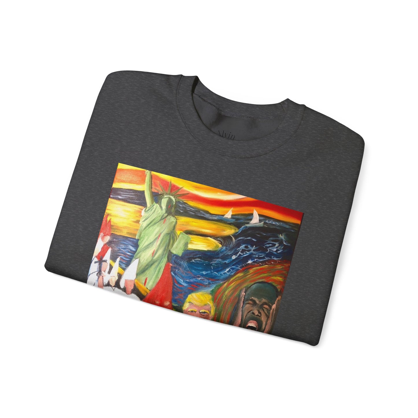 Political Statement Sweatshirt - American Scream Artwork