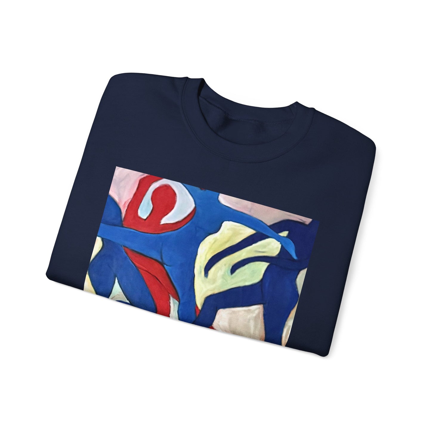 Dancer Art Crewneck Sweatshirt - Vibrant Abstract Painting by Alvin Clayton