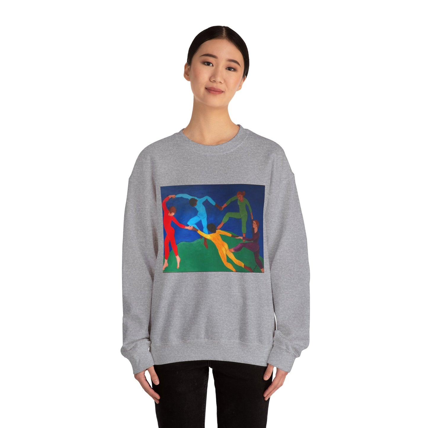 Colorful Artistic Crewneck Sweatshirt for Creative Spirits
