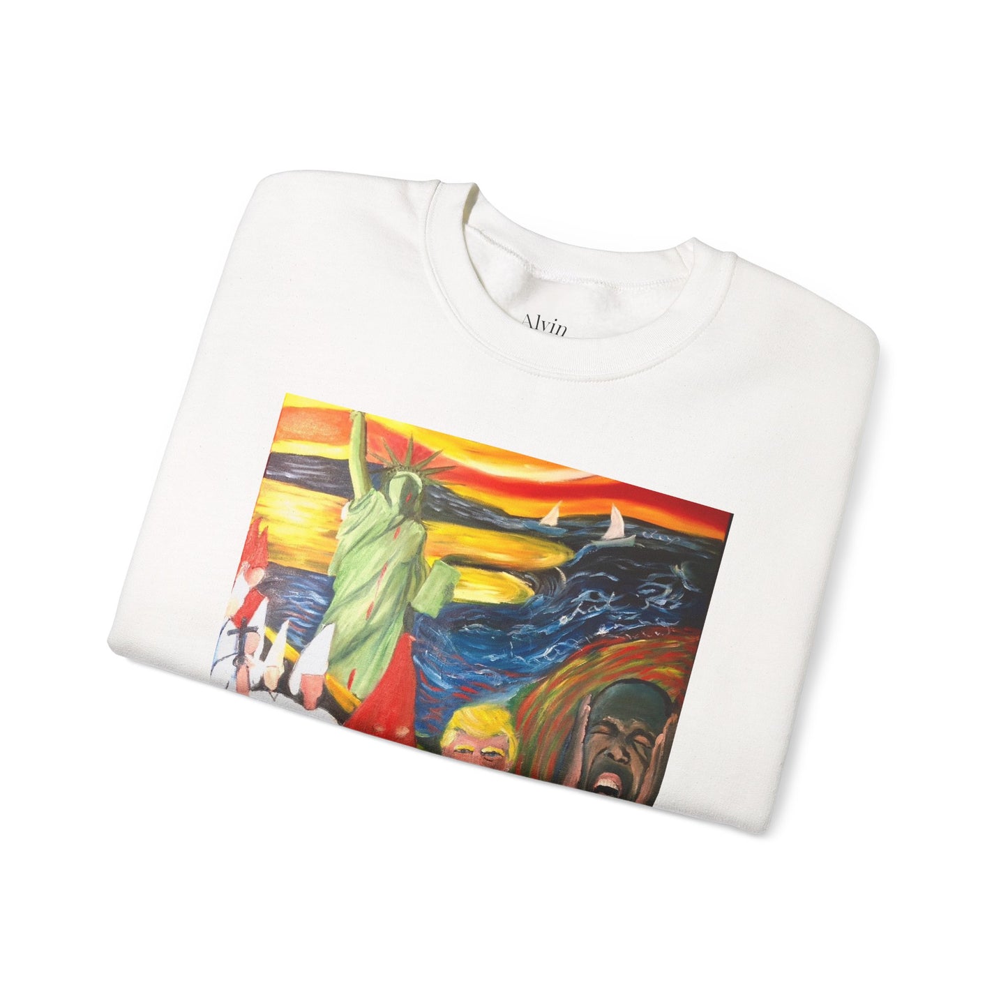 Political Statement Sweatshirt - American Scream Artwork