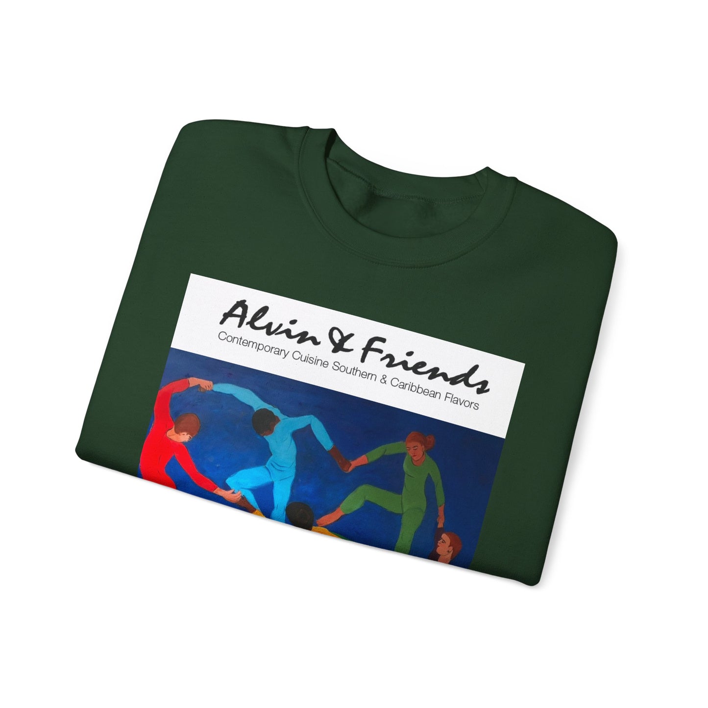 Alvin & Friends Art Crewneck Sweatshirt - Vibrant Unisex Heavy Blend