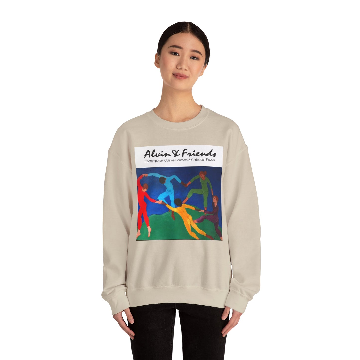 Alvin & Friends Art Crewneck Sweatshirt - Vibrant Unisex Heavy Blend