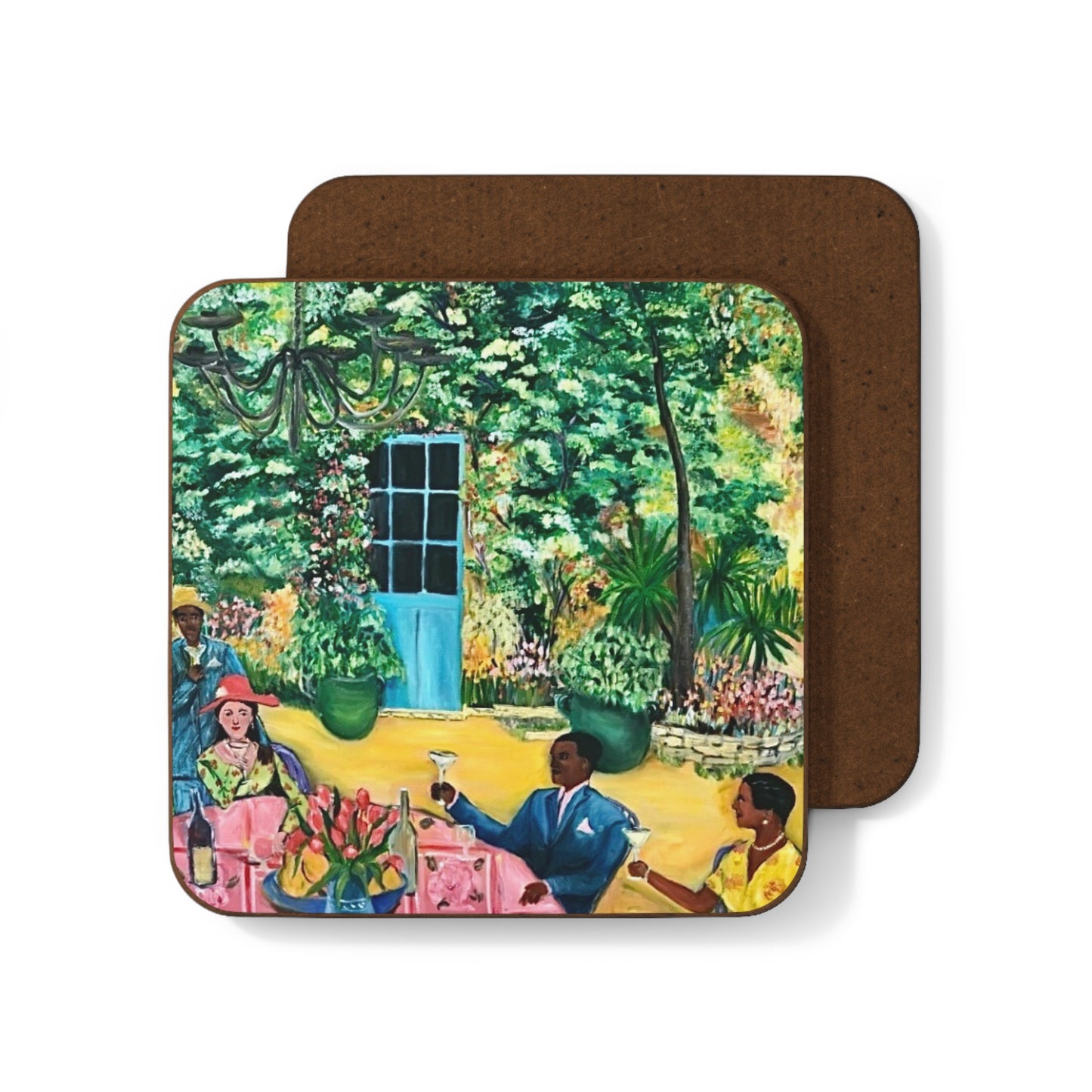 Coaster - Garden Party - Oil on Canvas Painting by Alvin Clayton