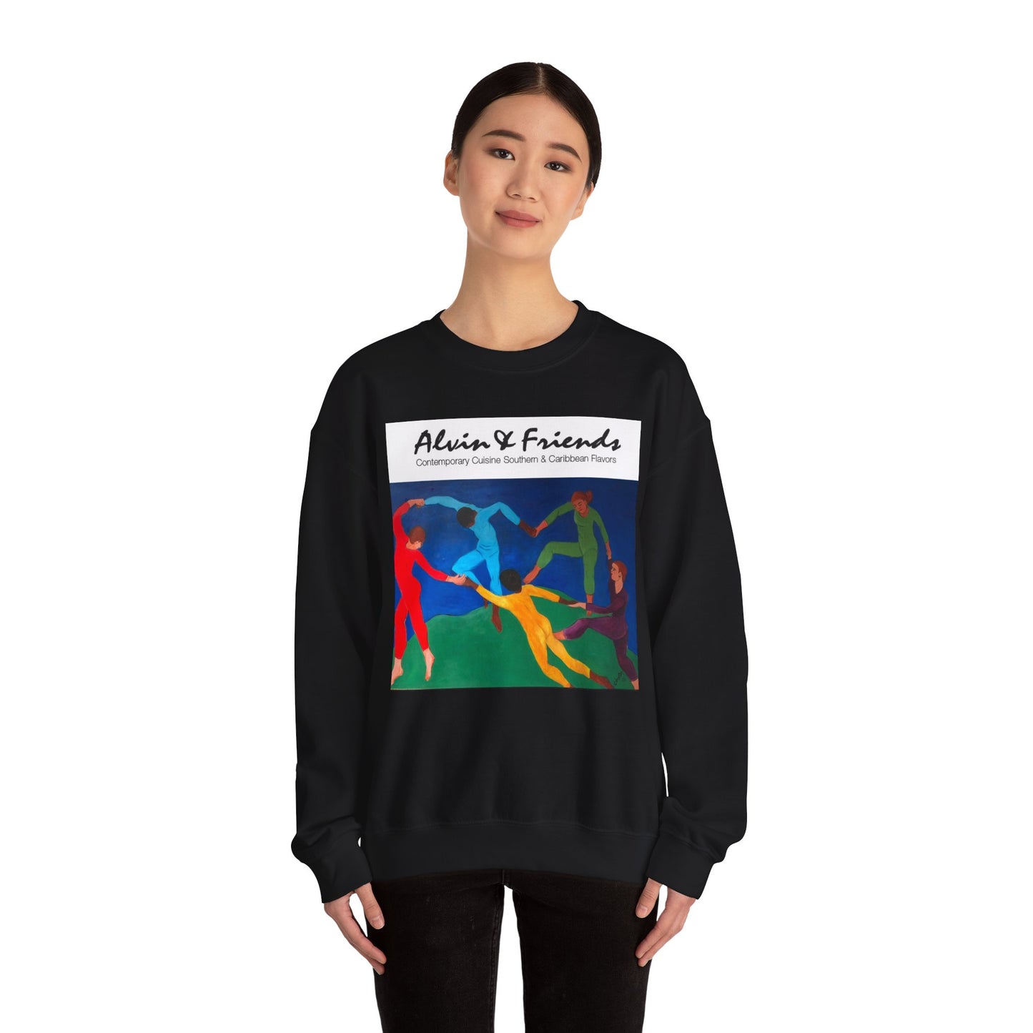 Alvin & Friends Art Crewneck Sweatshirt - Vibrant Unisex Heavy Blend
