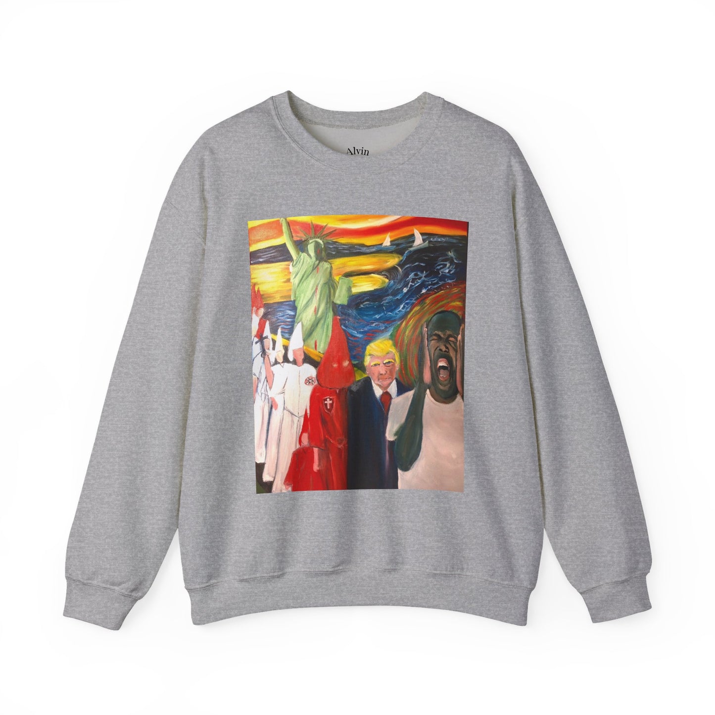 Political Statement Sweatshirt - American Scream Artwork