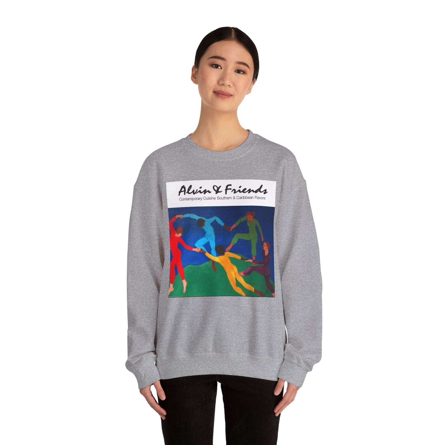 Alvin & Friends Art Crewneck Sweatshirt - Vibrant Unisex Heavy Blend