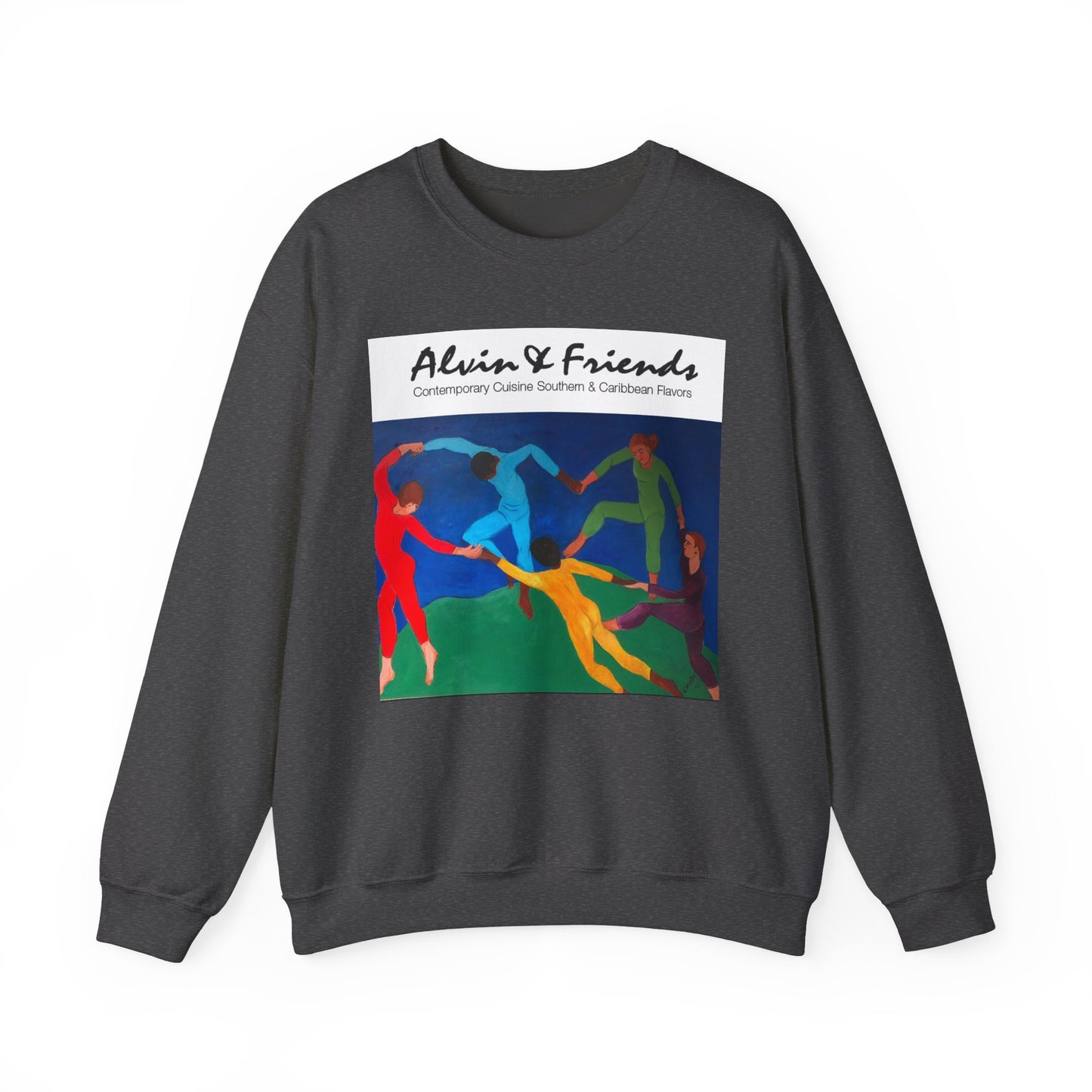 Alvin & Friends Art Crewneck Sweatshirt - Vibrant Unisex Heavy Blend