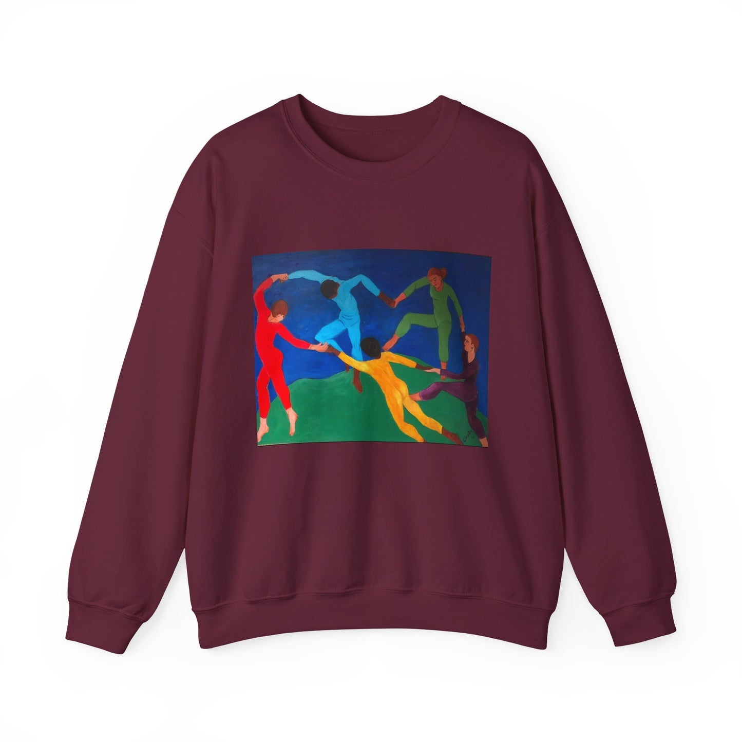 Colorful Artistic Crewneck Sweatshirt for Creative Spirits