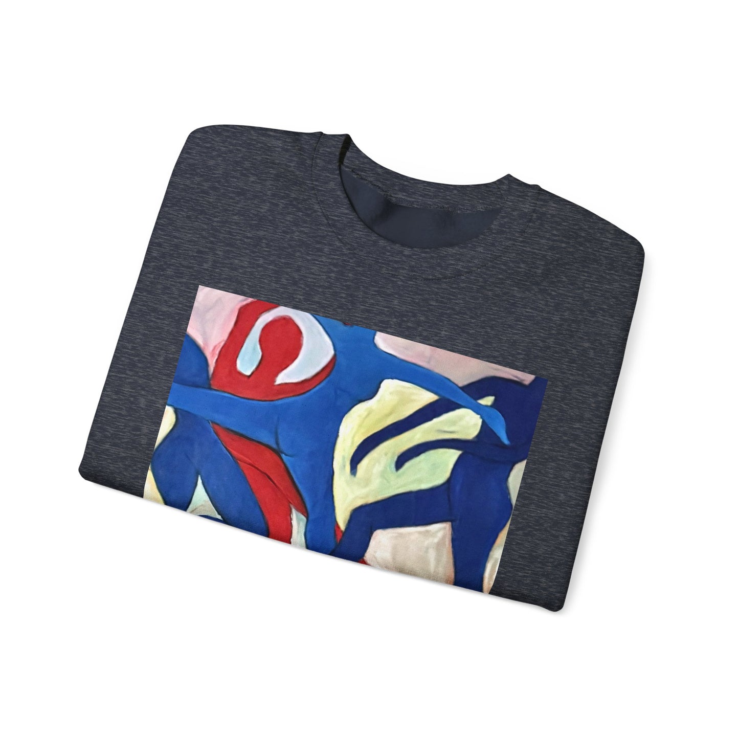 Dancer Art Crewneck Sweatshirt - Vibrant Abstract Painting by Alvin Clayton