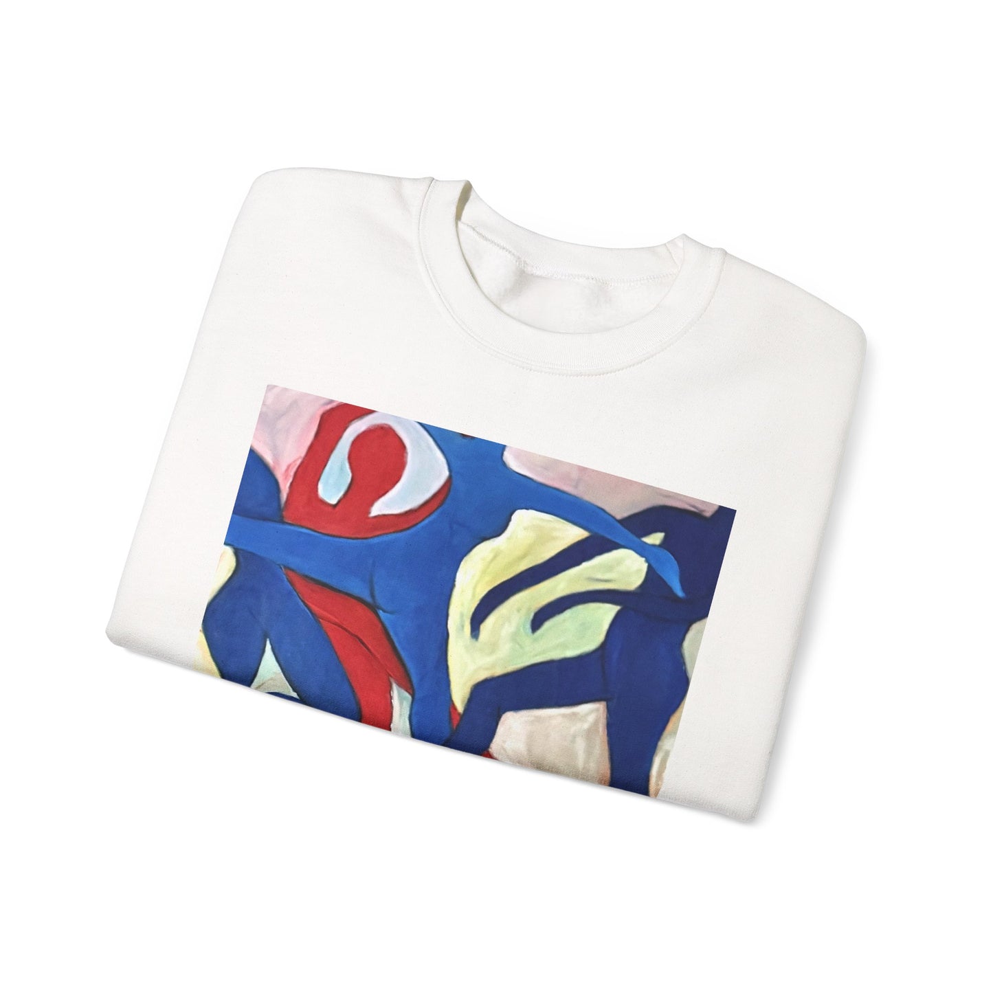 Dancer Art Crewneck Sweatshirt - Vibrant Abstract Painting by Alvin Clayton