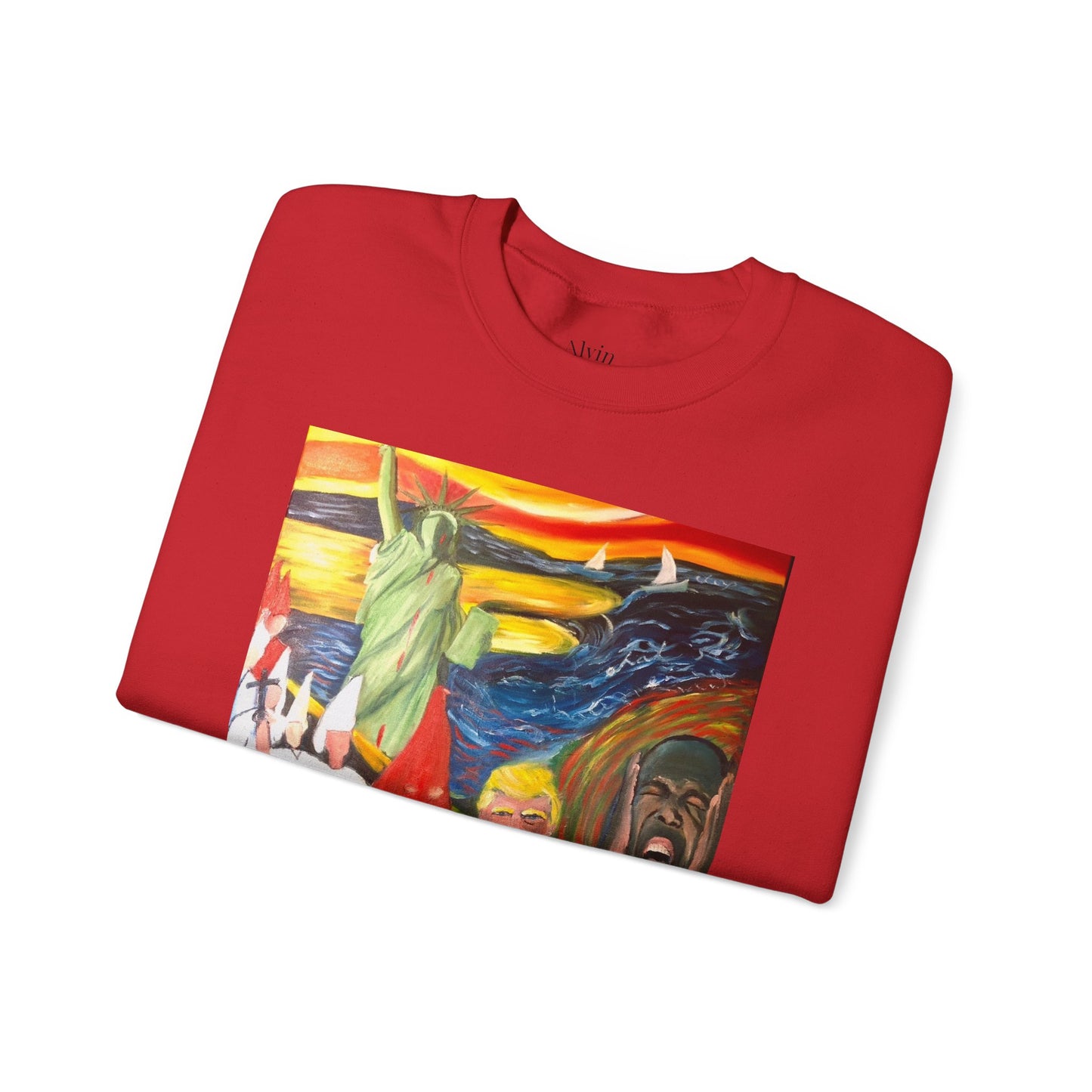 Political Statement Sweatshirt - American Scream Artwork