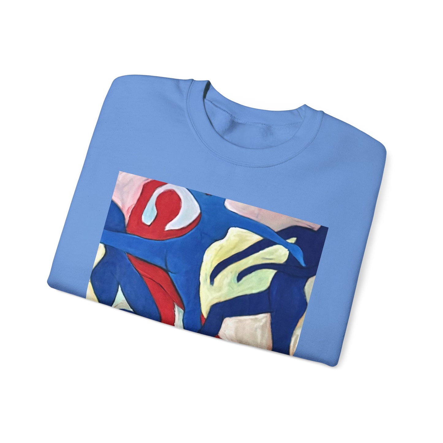 Dancer Art Crewneck Sweatshirt - Vibrant Abstract Painting by Alvin Clayton
