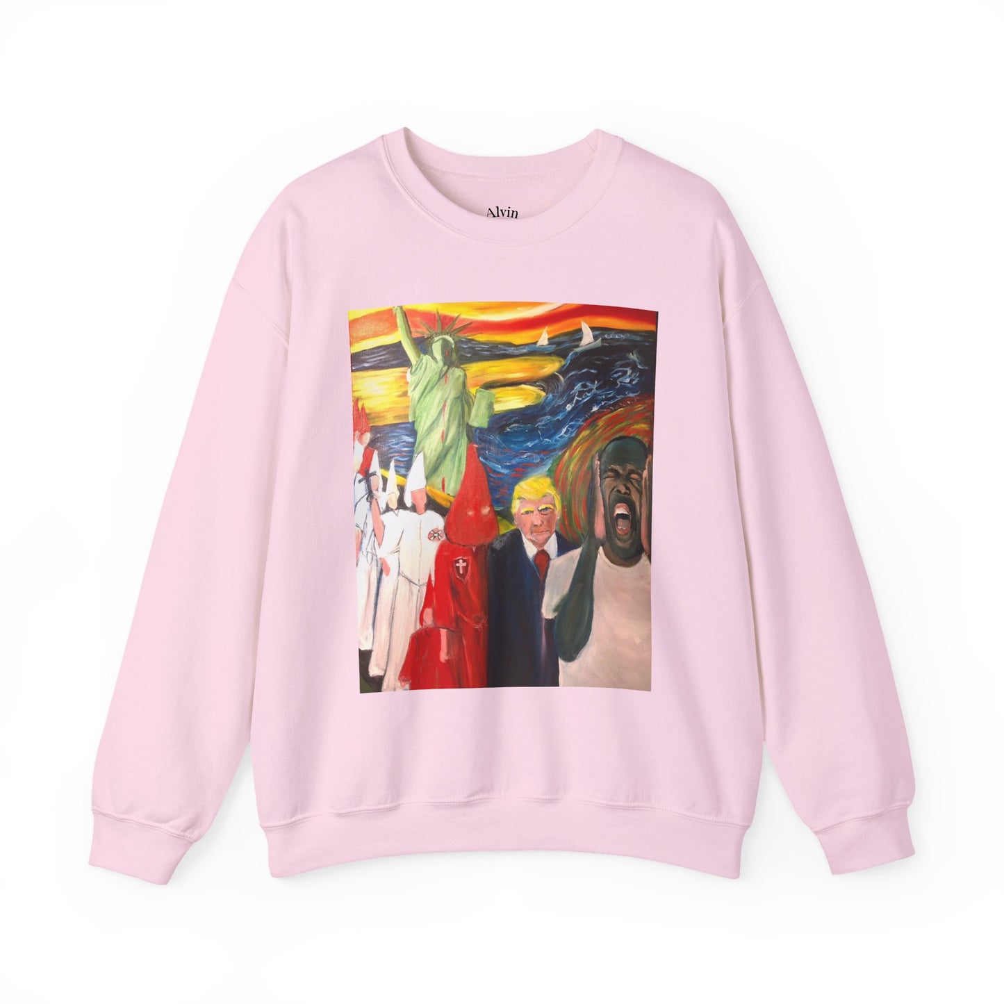Political Statement Sweatshirt - American Scream Artwork