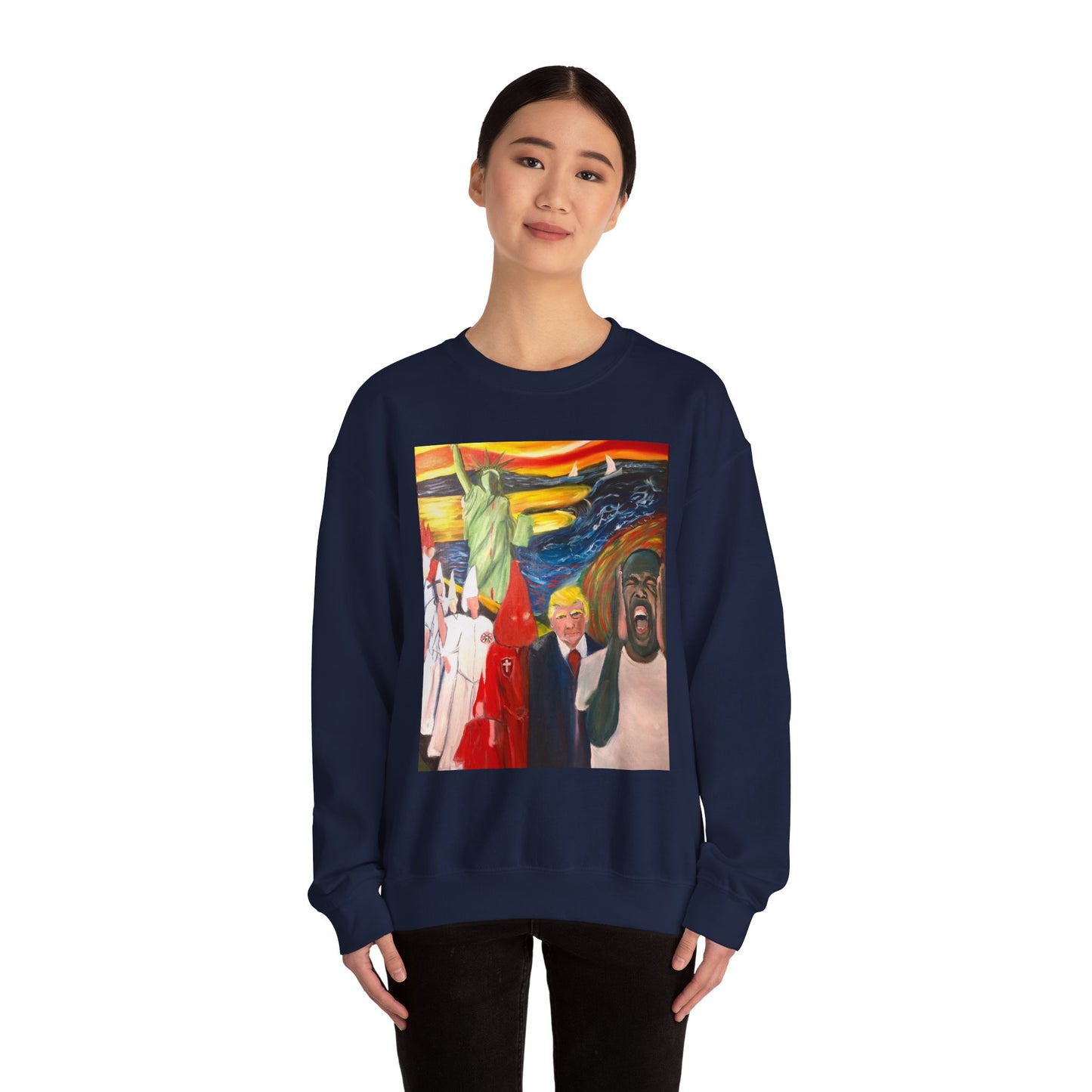Political Statement Sweatshirt - American Scream Artwork