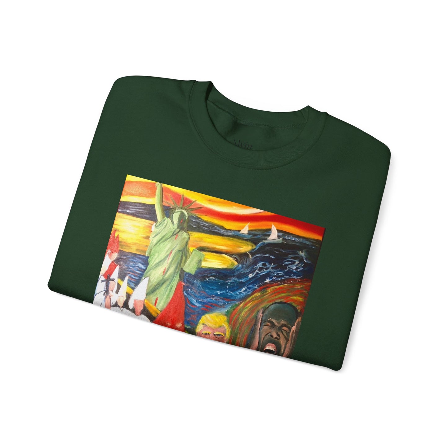 Political Statement Sweatshirt - American Scream Artwork
