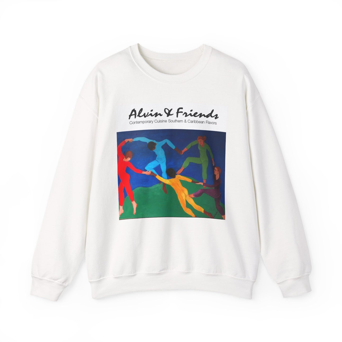 Alvin & Friends Art Crewneck Sweatshirt - Vibrant Unisex Heavy Blend