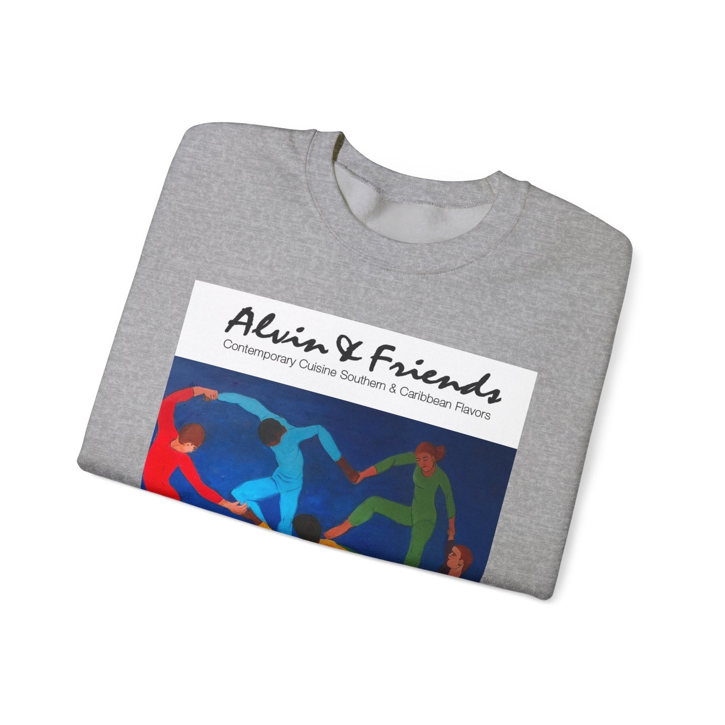 Alvin & Friends Art Crewneck Sweatshirt - Vibrant Unisex Heavy Blend