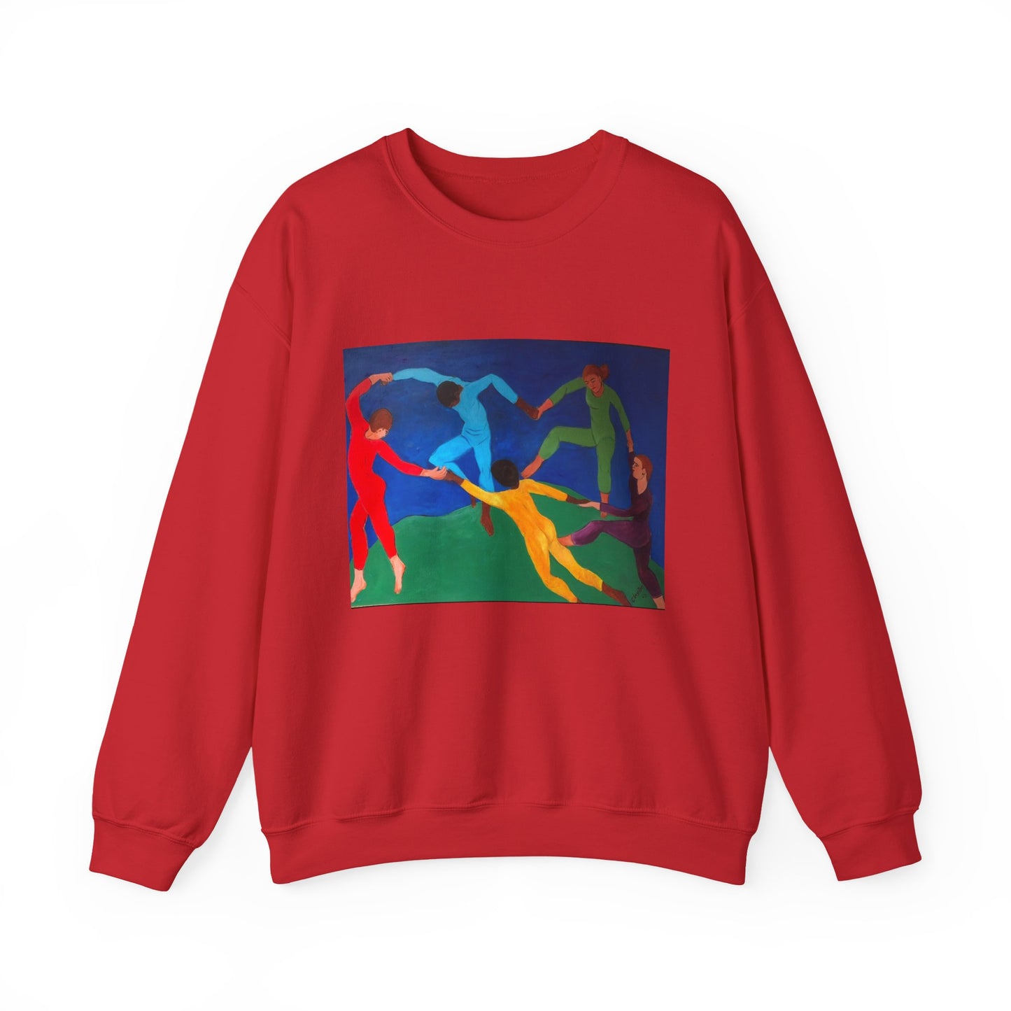 Colorful Artistic Crewneck Sweatshirt for Creative Spirits
