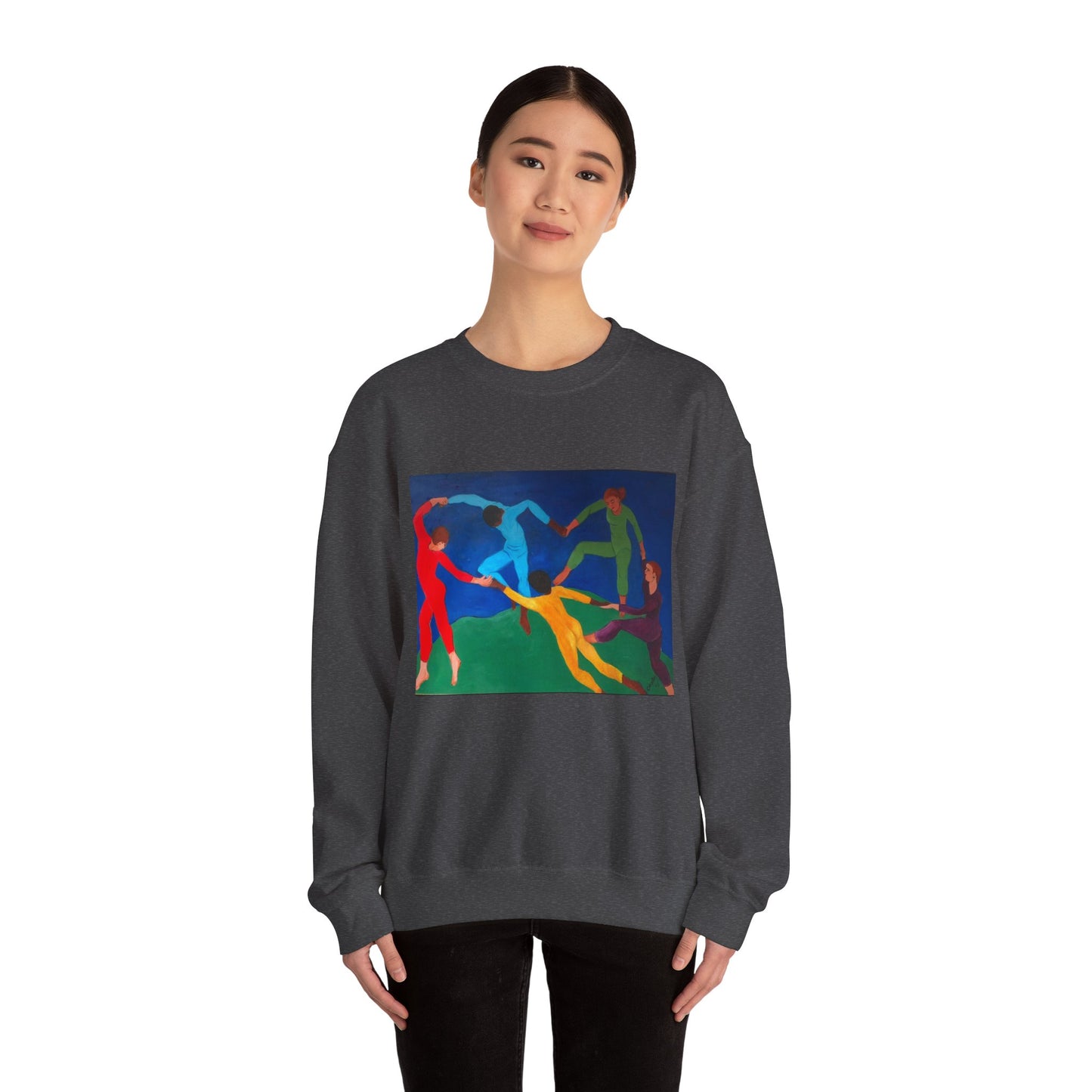 Colorful Artistic Crewneck Sweatshirt for Creative Spirits