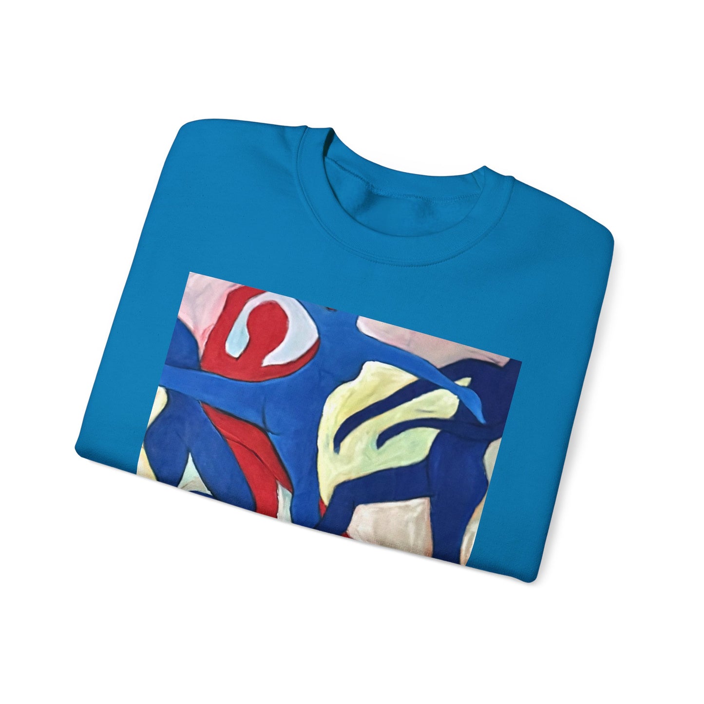 Dancer Art Crewneck Sweatshirt - Vibrant Abstract Painting by Alvin Clayton