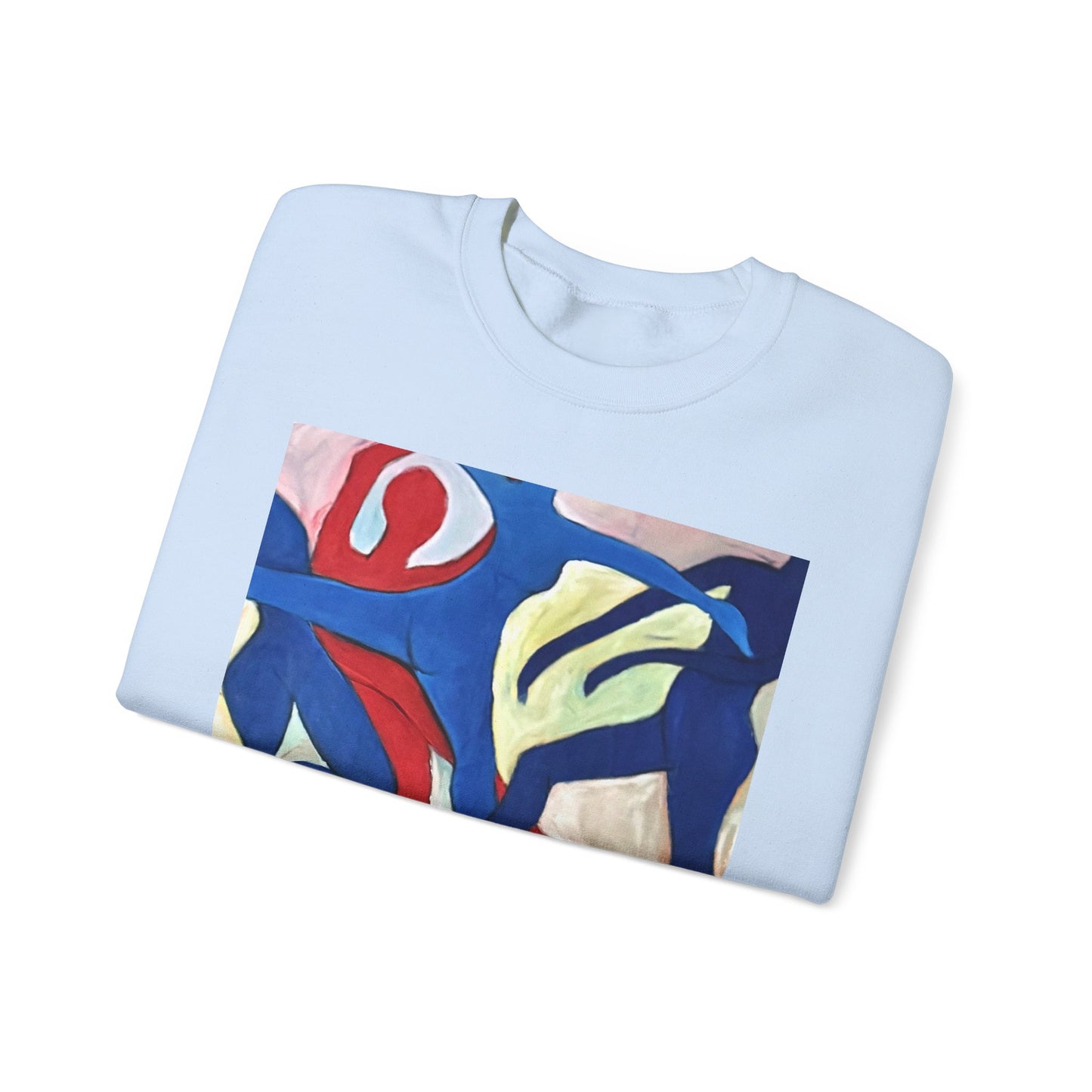 Dancer Art Crewneck Sweatshirt - Vibrant Abstract Painting by Alvin Clayton