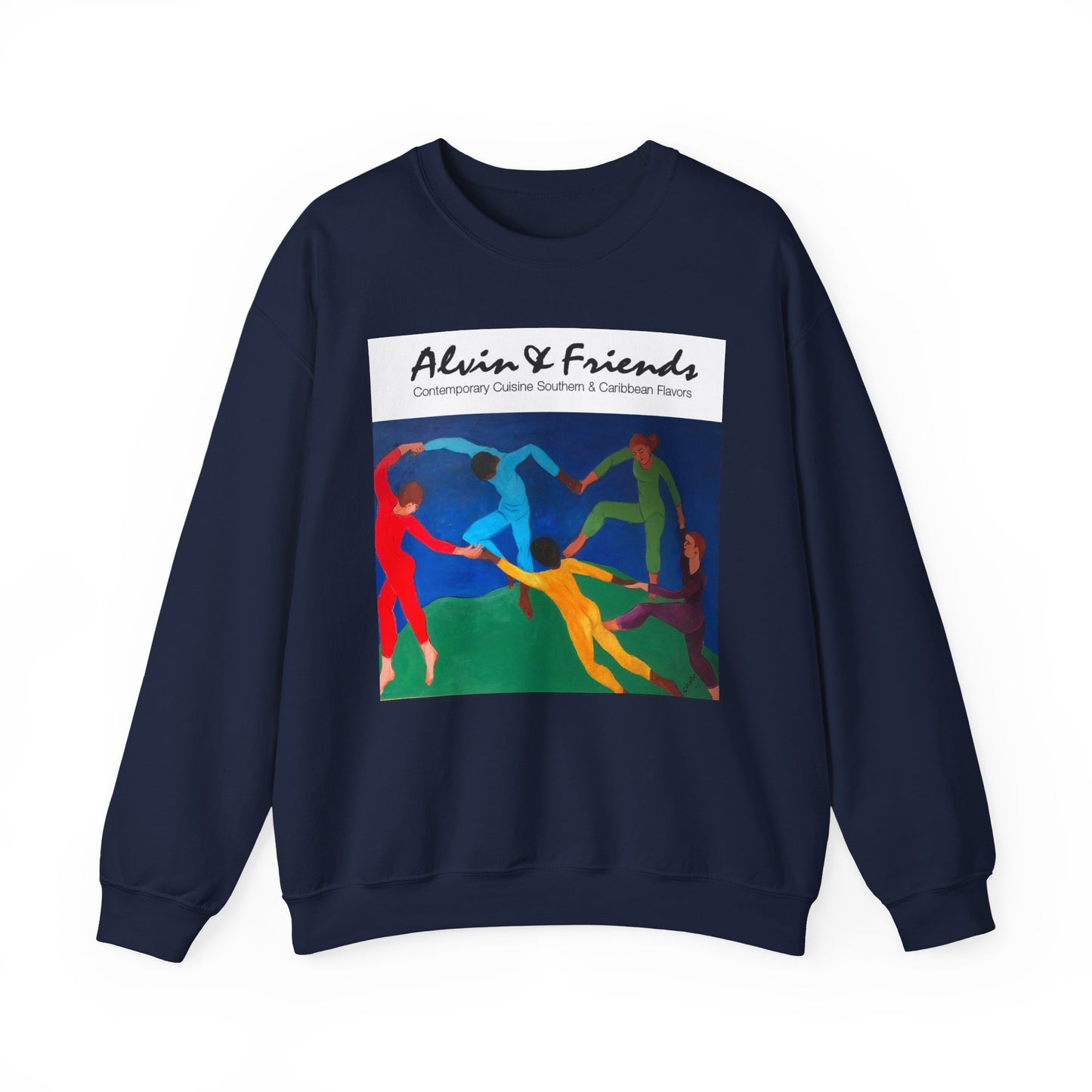 Alvin & Friends Art Crewneck Sweatshirt - Vibrant Unisex Heavy Blend