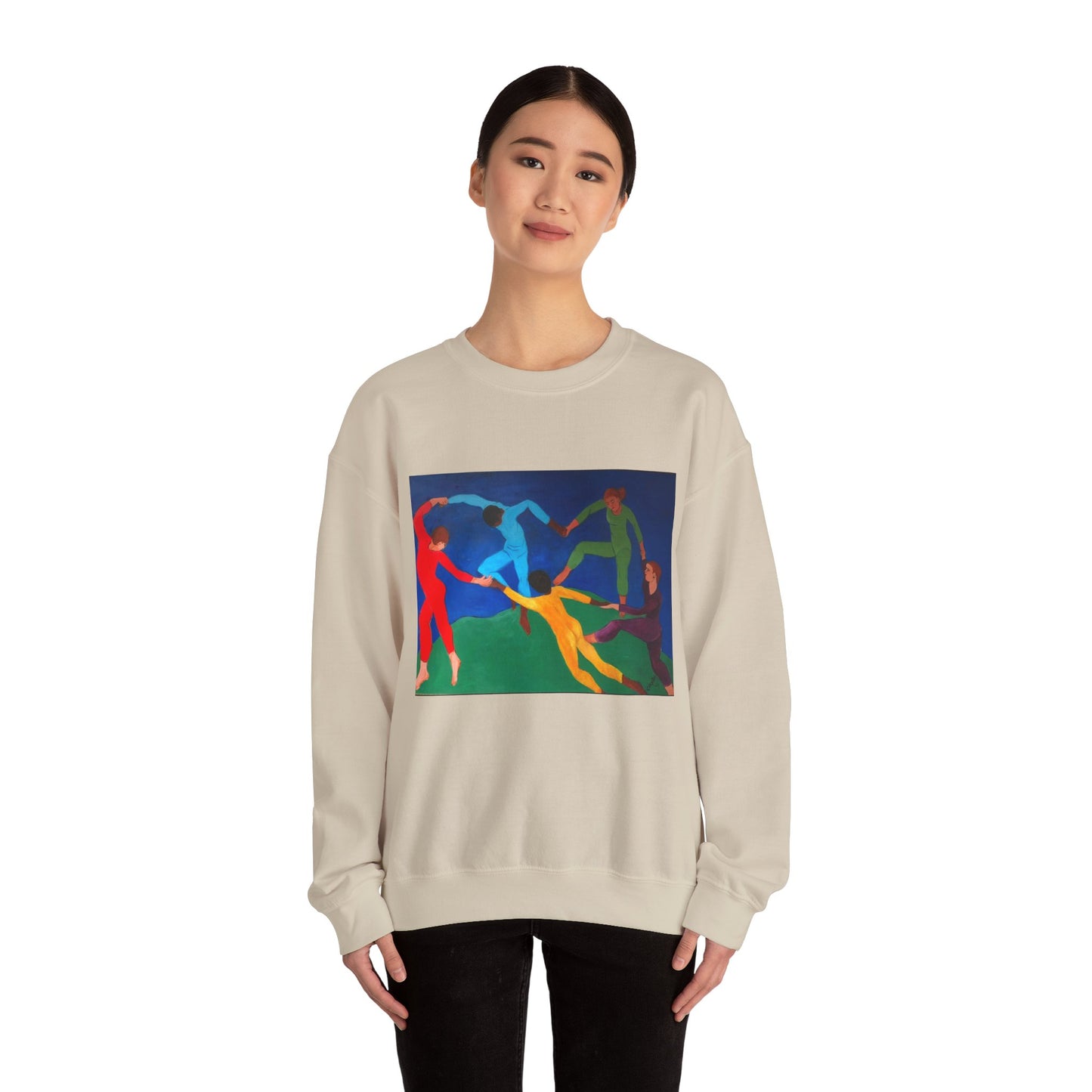 Colorful Artistic Crewneck Sweatshirt for Creative Spirits