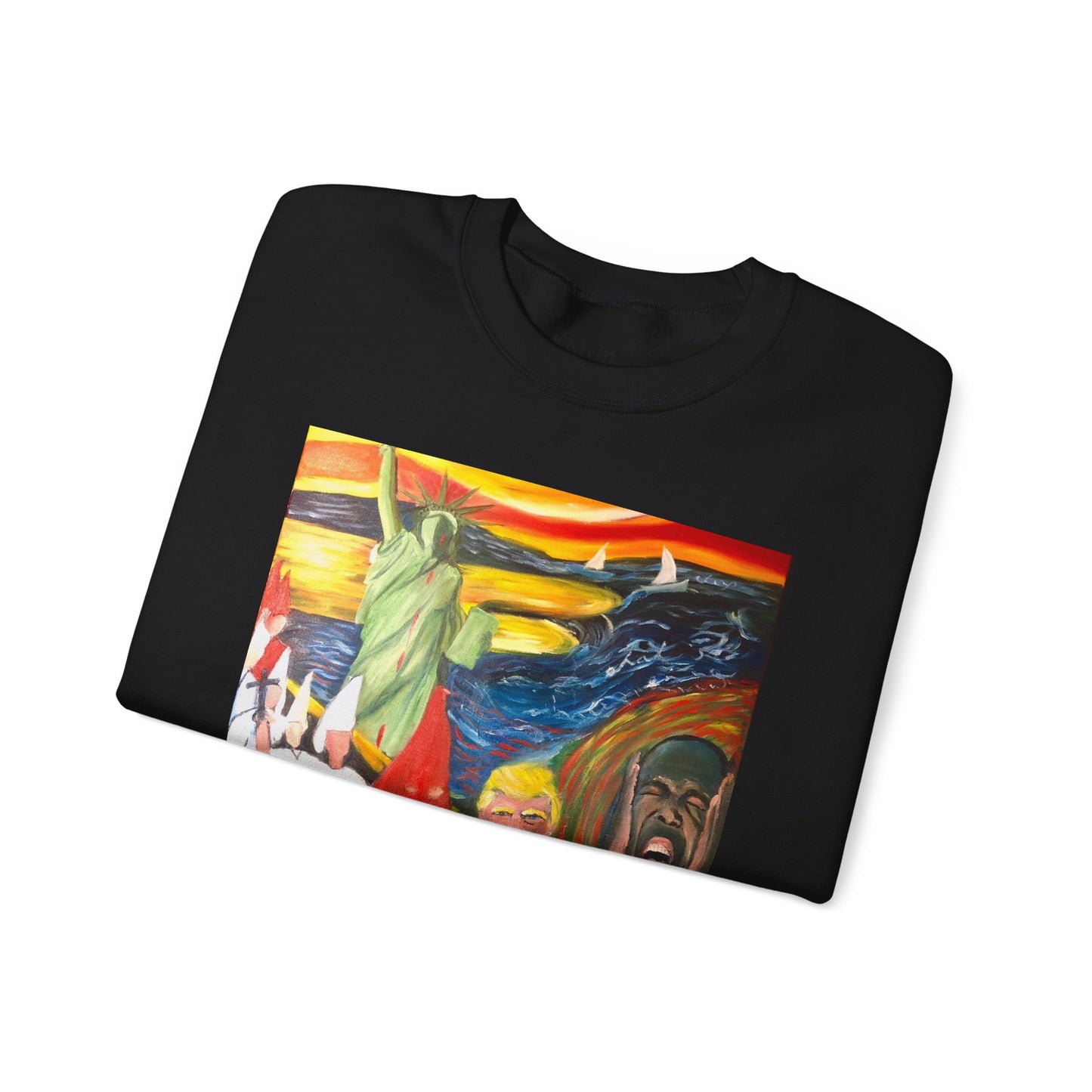 Political Statement Sweatshirt - American Scream Artwork