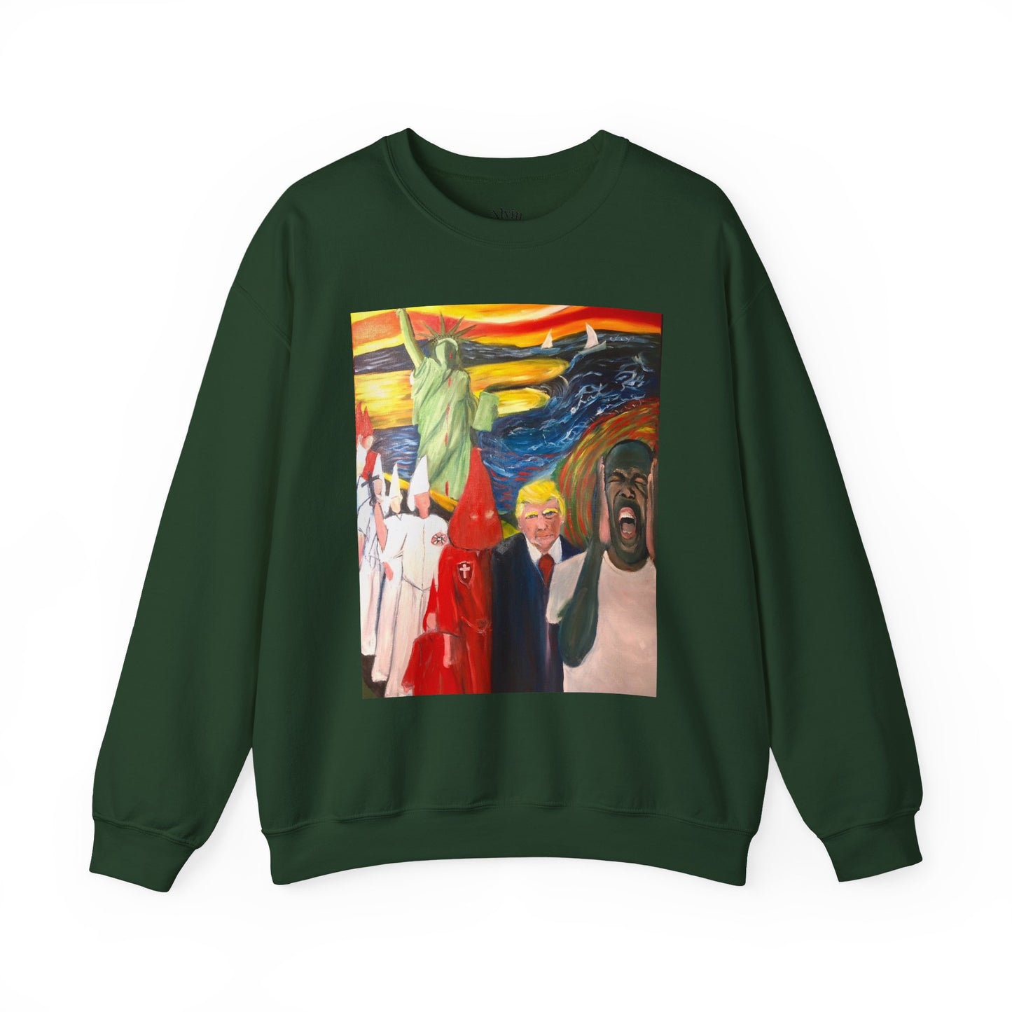 Political Statement Sweatshirt - American Scream Artwork