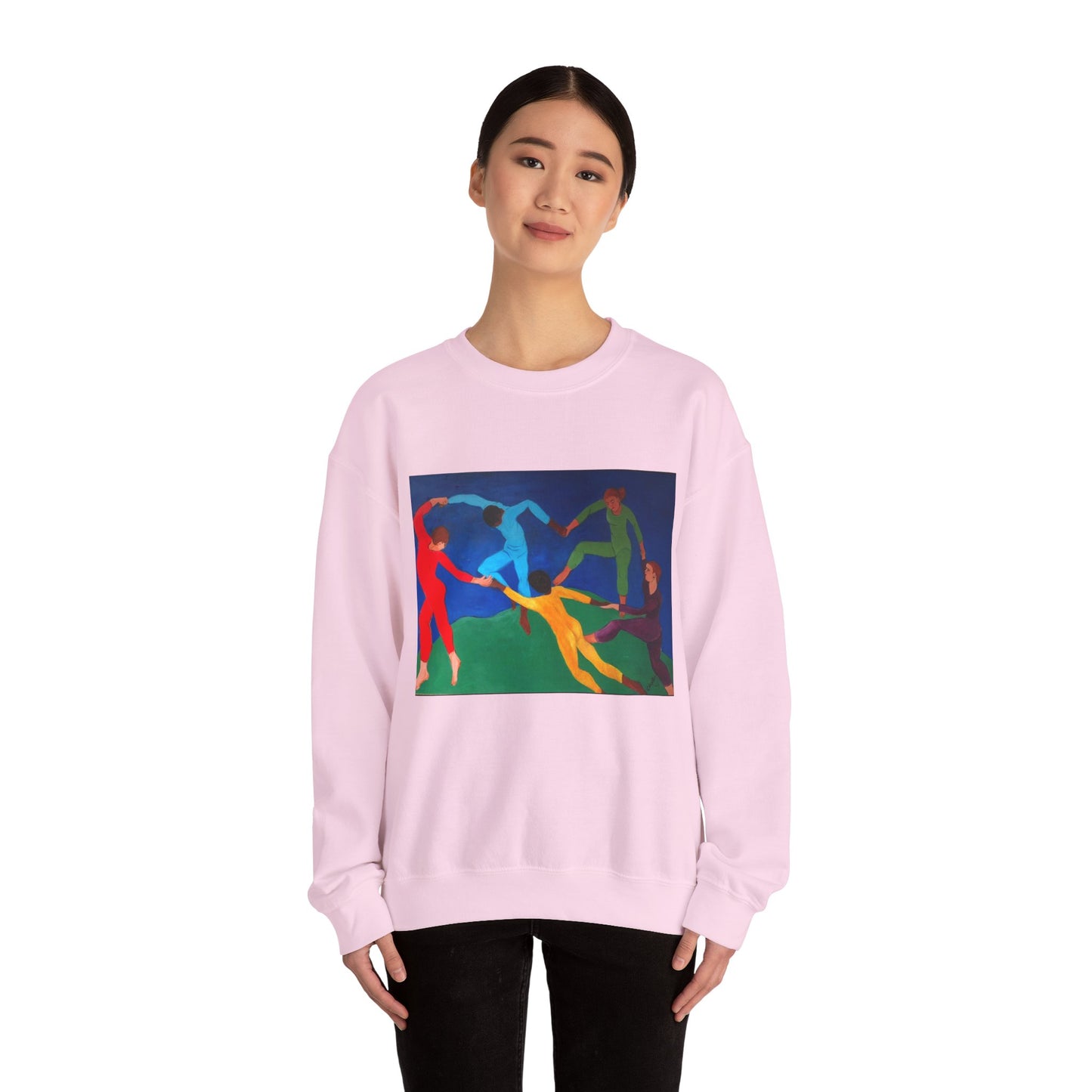 Colorful Artistic Crewneck Sweatshirt for Creative Spirits
