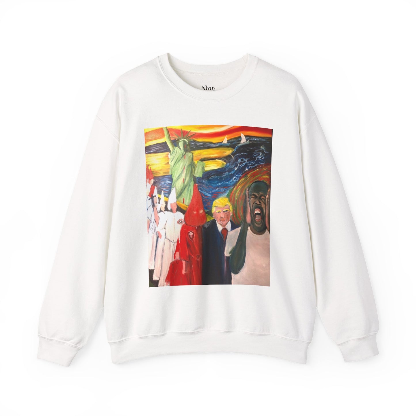 Political Statement Sweatshirt - American Scream Artwork